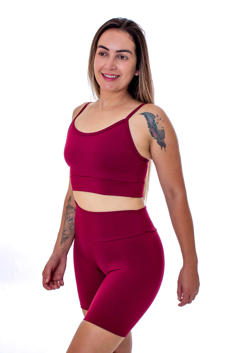 CONJUNTO FITNESS BERMUDA E TOP