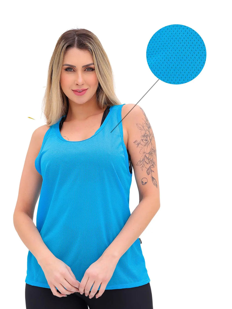 Regata Dry Fit Slim Feminina Fitness