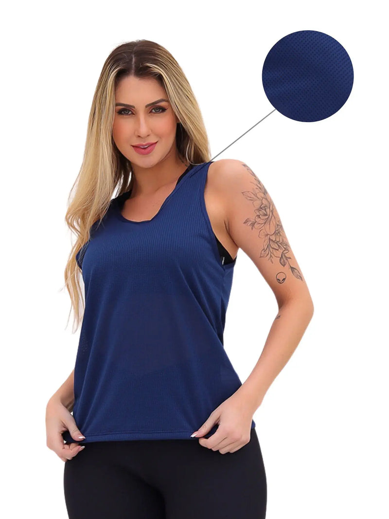 Regata Dry Fit Slim Feminina Fitness