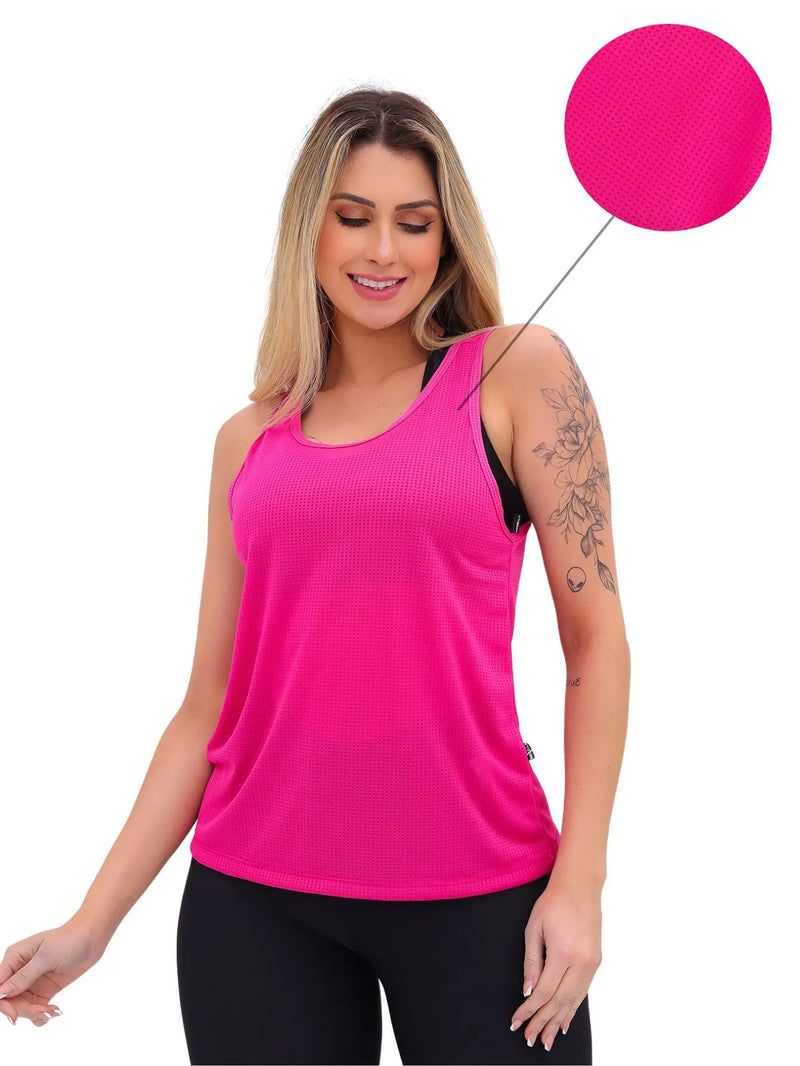 Regata Dry Fit Slim Feminina Fitness