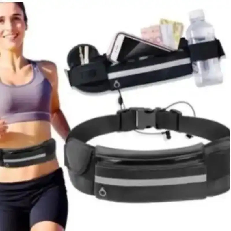 Pochete Fitness Esportiva Corrida Academia Bike Porta Celular e Agua