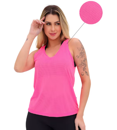 Regata Dry Fit Slim Feminina Fitness