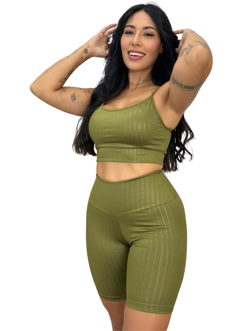 Conjunto Top e Bermuda Linha Energy - Conforto e Performance