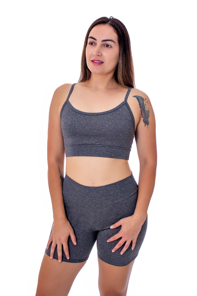 CONJUNTO FITNESS BERMUDA E TOP