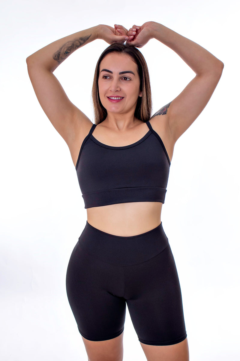 CONJUNTO FITNESS BERMUDA E TOP